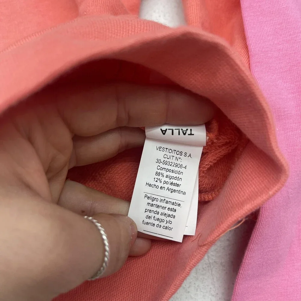 Mimo & Co Hoodie Leggings Set Girls 4 Coral Pink 2 Piece Outfit Loungewear